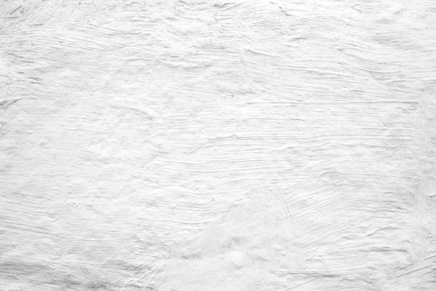 istock Old painted white close-up wall textured background, full frame. Loft-style wall 1400320360