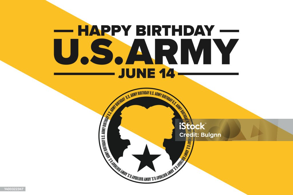 Us Army Birthday June 14 Holiday Concept Template For Background Banner  Card Poster With Text Inscription Vector Eps10 Illustration Stock  Illustration - Download Image Now - iStock