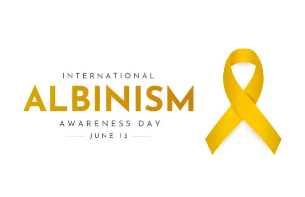 Vector illustration of Albinism Awareness Day, June 13. Vector