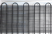Back wall of the domestic refrigerator with grille