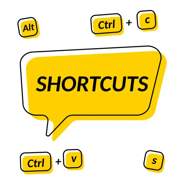 Vector illustration of Shortcuts