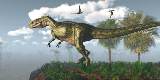 istock Monolophosaurus Dinosaur Swamp 1400327307
