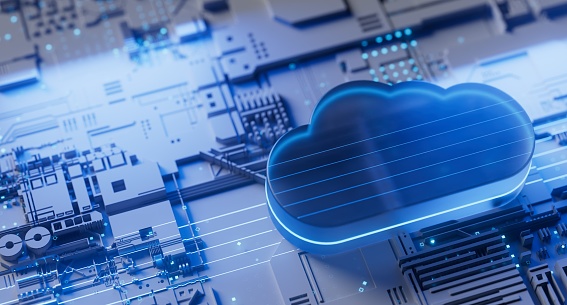 Cloud Computing Backup Cyber Security Fingerprint Identity Encryption Technology