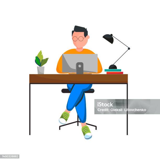 Online Study01 Stock Illustration - Download Image Now - Business ...