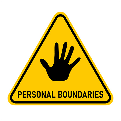 Personal boundaries. Vector illustration
