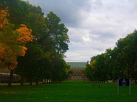 Early September and it is beginning to look like fall in Orono, Maine. Located on the Penobscot and Stillwater rivers, since 1865 Orono has been the location of the University of Maine.