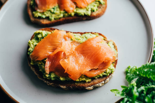 istock Toast with avocado and salmon 1400338810