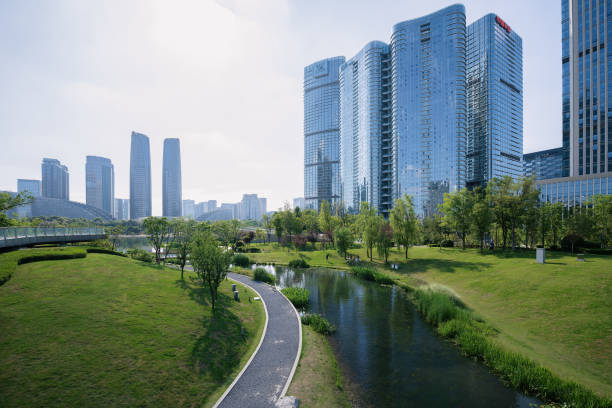 istock Sunny Chengdu Financial City 1400341194