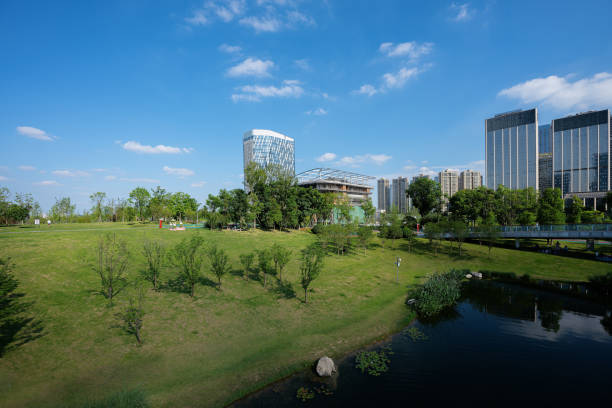 istock Sunny Chengdu Financial City 1400341210