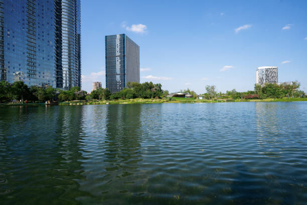 istock Sunny Chengdu Financial City 1400341422