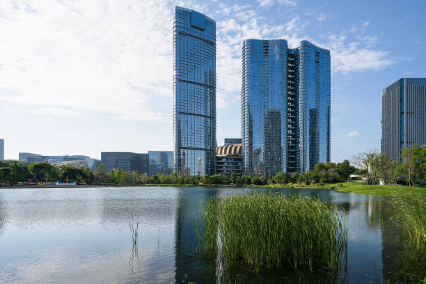 istock Sunny Chengdu Financial City 1400342065