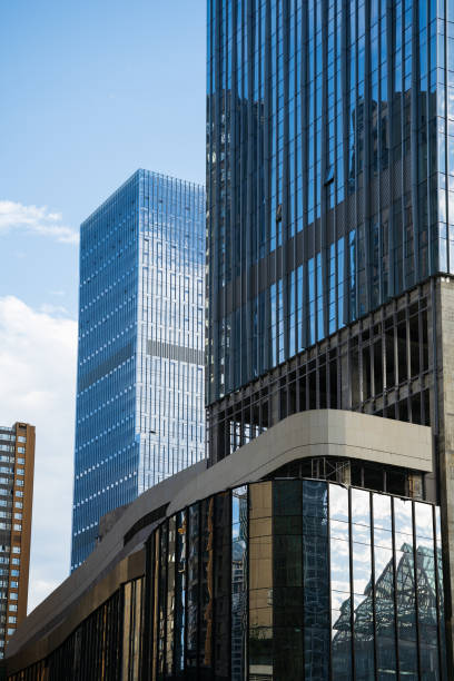istock Sunny urban modern tunnels and office buildings 1400342326