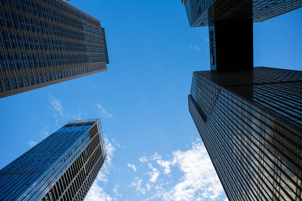 istock Sunny urban modern tunnels and office buildings 1400342368