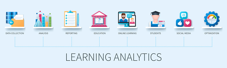 Learning Analytics Vector Infographics In 3d Style Stock Illustration ...