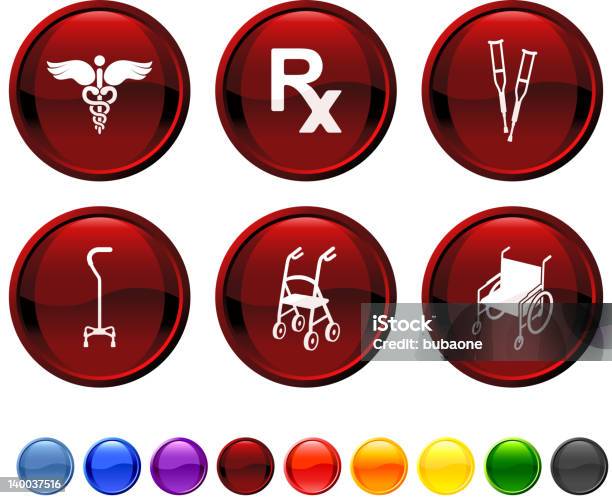 Orthopädischer Medical Supplies Lizenzfreie Vektor Iconset Stock Vektor Art und mehr Bilder von Hermesstab