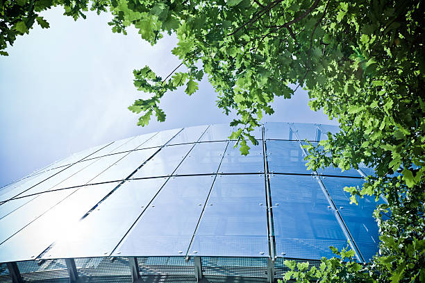 istock Business office building againts a clear sky 140037609