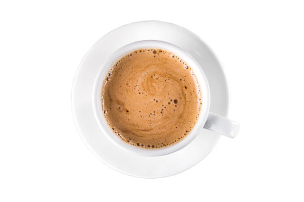 istock Cappuccino coffee cup isolated on a white 1400378046