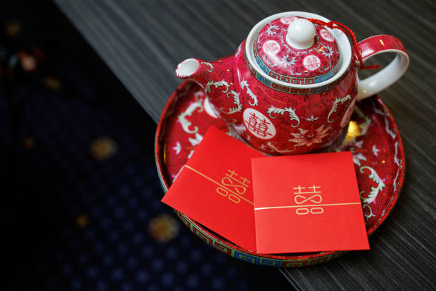 istock Traditional tea set in Chinese wedding ceremony 1400380655