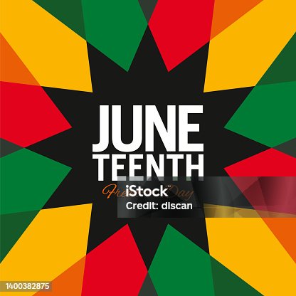 istock Juneteenth Background with star. 1400382875