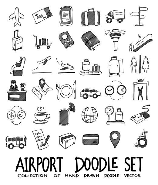 istock Airport hand drawn icon illustration line art doodle eps10 1400386300