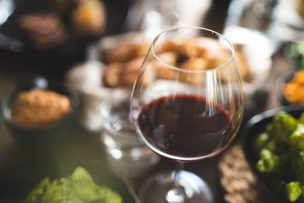 istock A glass of red wine on the dinner table 1400387357