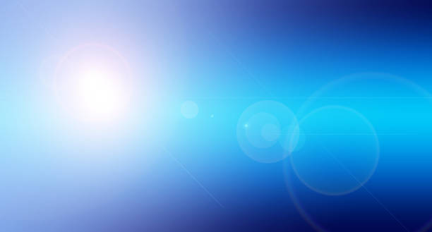 istock Abstract blue gradient background with blur bokeh light effect and transparent gentle circles. 1400392556