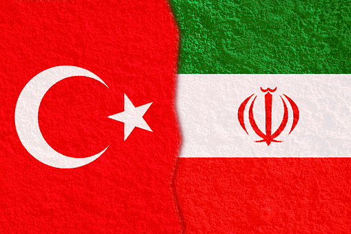 Flag of Turkey and Iran