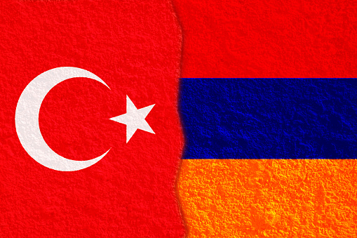 Flag of Turkey and Armenia