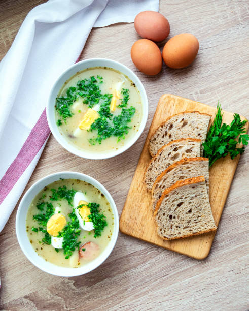istock Zurek is a traditional Polish soup. 1400398118