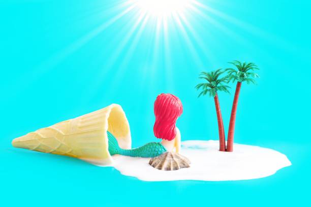 istock Mermaid sunbathing on an exotic remote island 1400399122