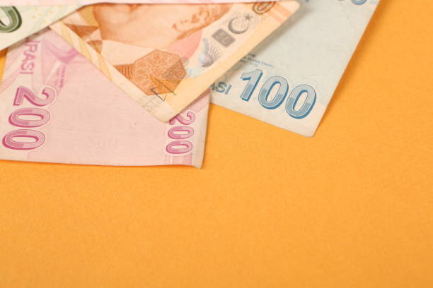 istock Turkish currency, Turkish lira banknotes 1400401960