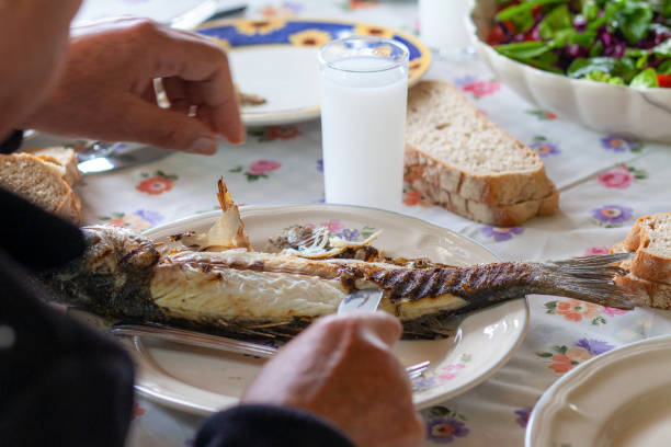 istock Aegean Traditional Meal: Raki and Fish 1400402924