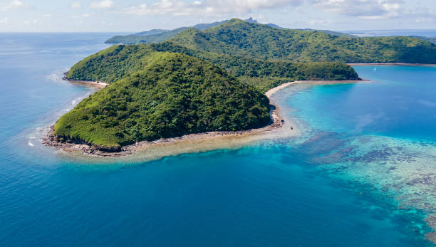 manta descalça, ilha drawaqa, ilhas yasawa, fiji - melanesia - fotografias e filmes do acervo