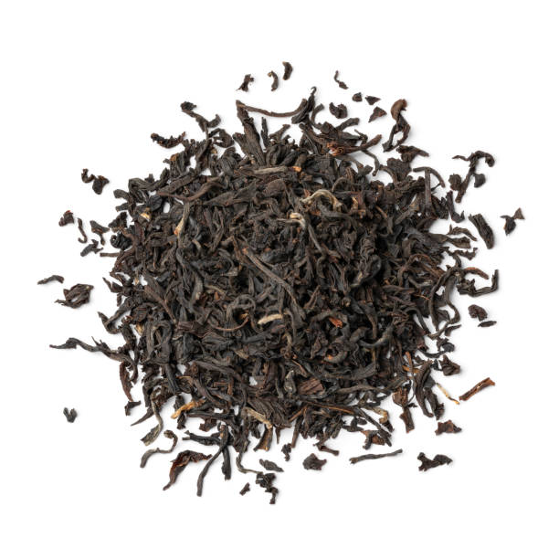 istock Heap of Indian Assam tea on white background close up 1400405207