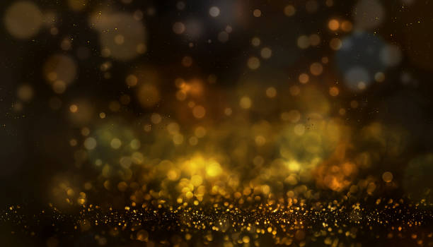 istock Abstract bokeh light background. with golden glitter 1400406288