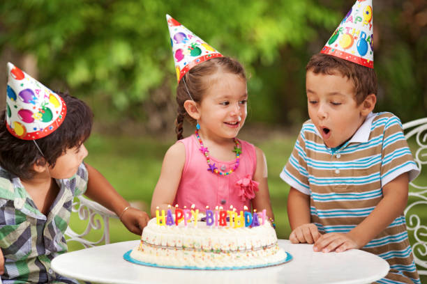 istock Children having outdoors Birthday party 1400419437