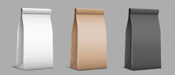istock Collection of paper bags for coffee and tea 1400420832