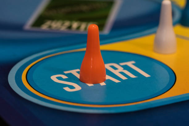 pawn on the start of board game