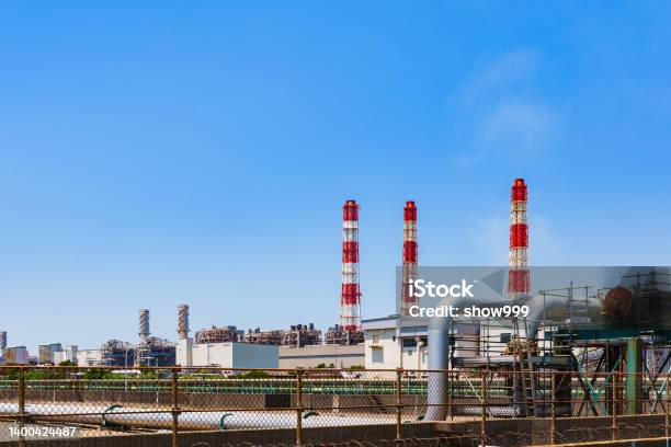 Thermal Power Plant In Japan Stock Photo - Download Image Now - Factory, Liquefied Natural Gas, Coal