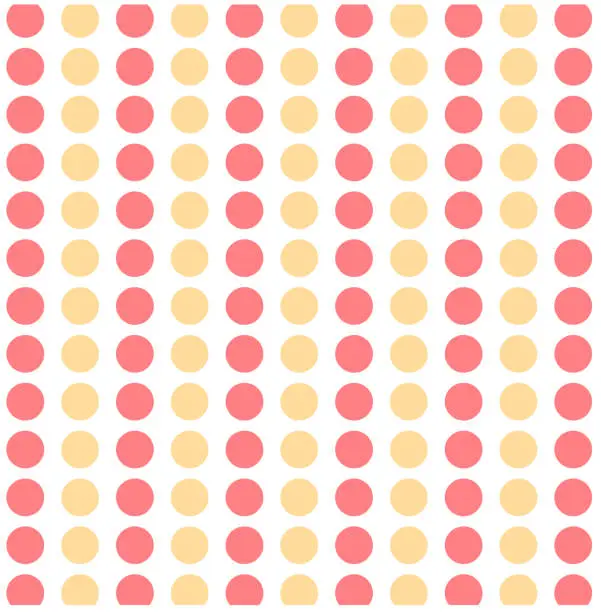 Vector illustration of pink and light brown circular pattern
