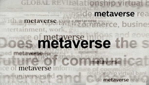istock Headline titles media with Metaverse, cyberspace and life in virtual reality 3d illustration 1400430405