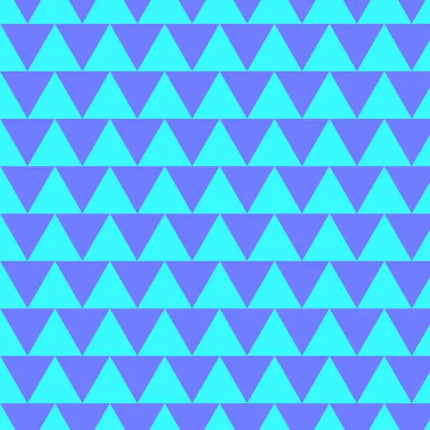 Vector illustration of Repeating background of triangles in the form of a pattern