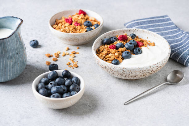istock Granola yogurt bowl with blueberries 1400433922