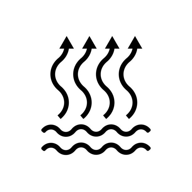 Breathable fabric icon. Air material symbol. Sign aiflow mattress vector. Breathable fabric icon. Air material illustration symbol. Sign aiflow mattress vector. windproof stock illustrations