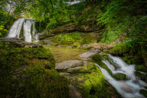Waterfall at Janet's Foss, Malham