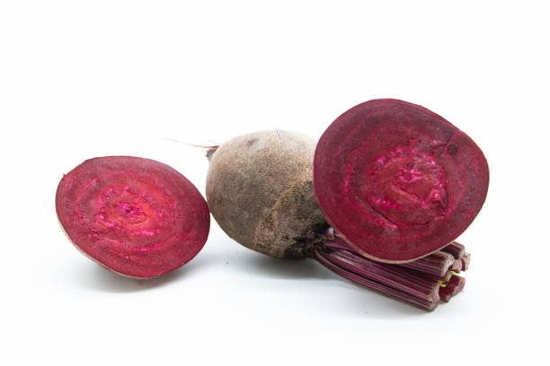 istock Fresh beet also known as beetroot isolated on white background with clipping path. 1400444867