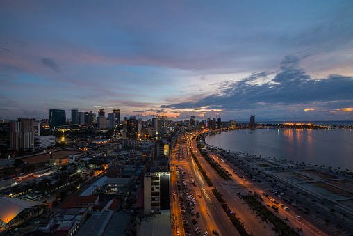 Luanda Bay, sunset, Angola, Africa