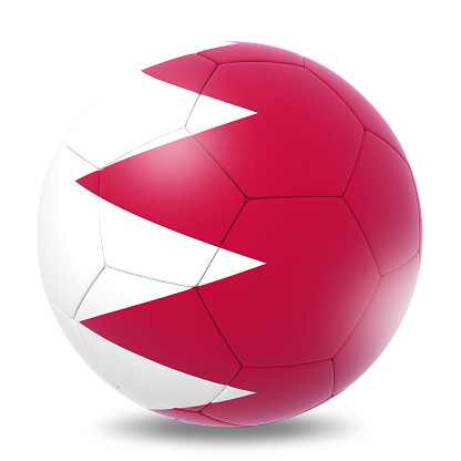 Bahrain flag football soccer ball