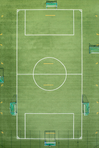 A small sports field for an elementary school.