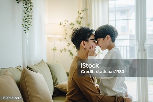 istock Happy father and cute kid son cuddling. Father's Day 1400450947